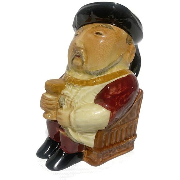 King Henry the VIII Toby Mug Jug by Shorter & Son Staffordshire England 5 Inches - Picture 4 of 8
